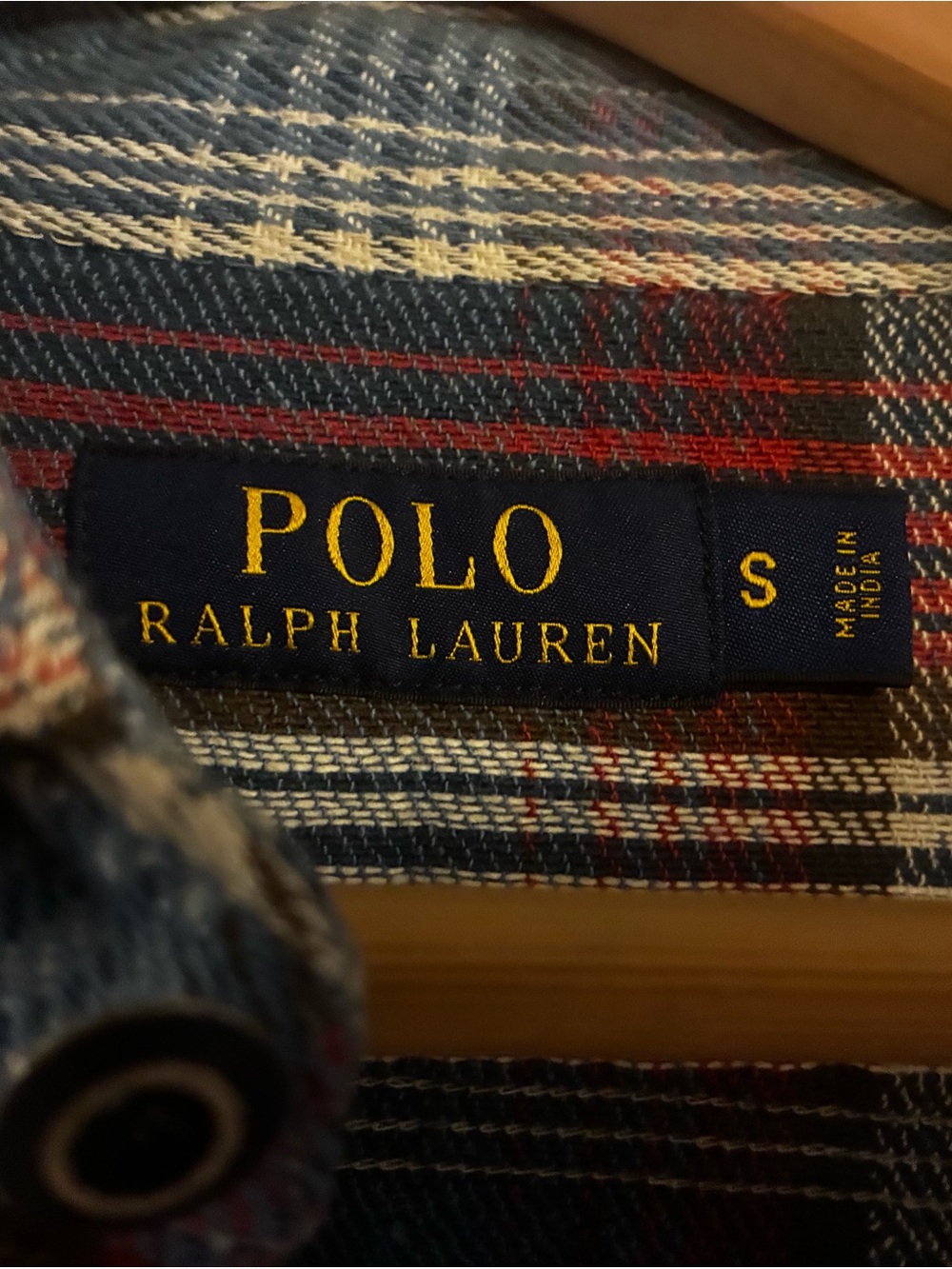Polo by Ralph Lauren Men's Blue Plaid Jeans
